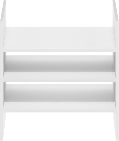 Furinno Cubicle Cube Insert, 3-Shelf Cube Organizer, Fits into Furinno Extra Thick Cubes, for Organizers and Storage, White (Does not fit IKEA Kallax Shelving)