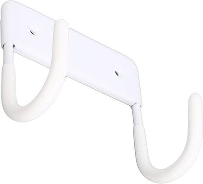 Ironing Board Holder Wall Mount, Iron Metal Ironing Board Hanger, Space Saving Iron Board Hook Wall Mount for Laundry Room Organization and Storage (Milky White)