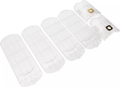 Pack of 12 Pcs Acrylic Shoe Slot Organiser Storage with Size 25.4x9.5x7cm- Adjustable 3-Level Height - Non-Slip Space Saver Shoe Storage Organiser- Shoe Stacker for All Shoe Styles (Clear)