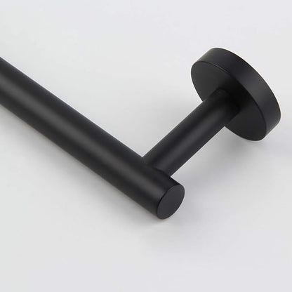 GERZWY 9-Inch Small Kitchen Towel Bar SUS 304 Stainless Steel Cabinet Hand Towel Bar Wall Mounted Bathroom Organizer Matte Black AG1101C23-BK