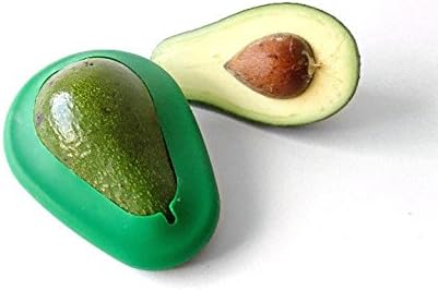 Food Huggers Avocado Huggers 2pc Silicone Reusable Avocado Savers with Pit Storage | BPA Free, Dishwasher Safe Holder | Large & Small Set