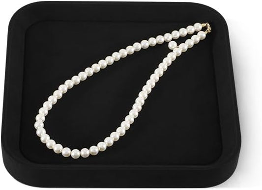 Yinbeini Valet Tray For Men, Velvet Catch All Trays,Luxury Watch Tray,Premium Jewelry Display For Vendors,Black Bracelet Display
