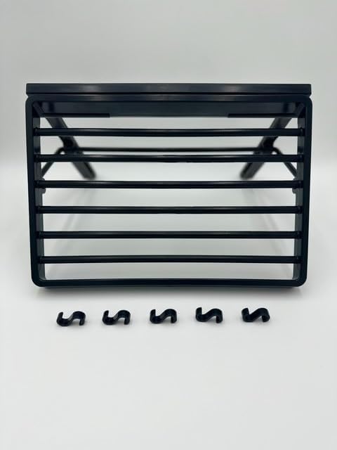 TieMaster Belt S Hooks, 5-Piece S Hooks for Hanging Belts, Purses and Other Accessories, Heavy-Duty Belt Hanger for Tie and Scarf Racks, Versatile and Easy to Attach, Black, 1.75 x 0.38 Inches