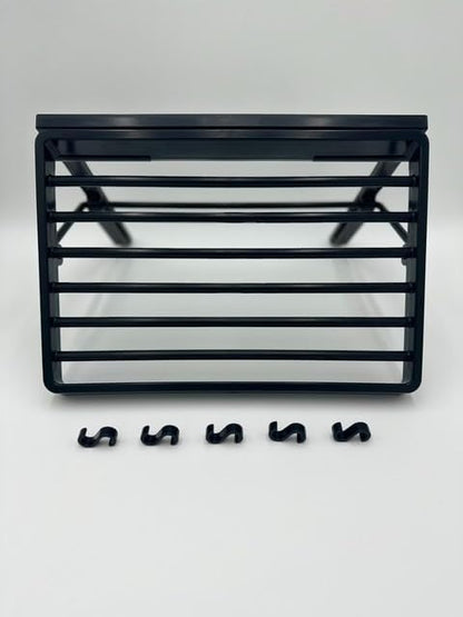 TieMaster Belt S Hooks, 5-Piece S Hooks for Hanging Belts, Purses and Other Accessories, Heavy-Duty Belt Hanger for Tie and Scarf Racks, Versatile and Easy to Attach, Black, 1.75 x 0.38 Inches