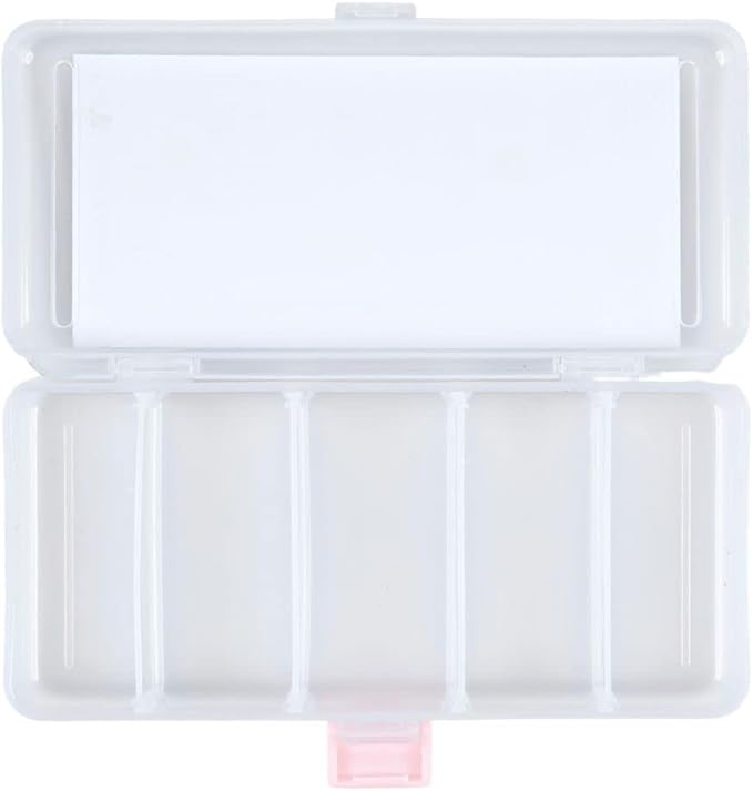 Craft County Clear Organizer Box with 5 Sets of Five Stackable Jars with Lid – 31 Pieces – Great for Diamond Art, Beads, Findings, Saving Space, and More!
