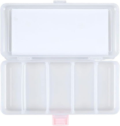 Craft County Clear Organizer Box with 5 Sets of Five Stackable Jars with Lid – 31 Pieces – Great for Diamond Art, Beads, Findings, Saving Space, and More!