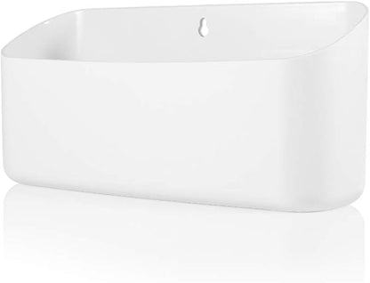 Magnetic Laundry Bin, Space-Saving Trash Container Hanging on Dryer, Washer or Wall Mount (White)