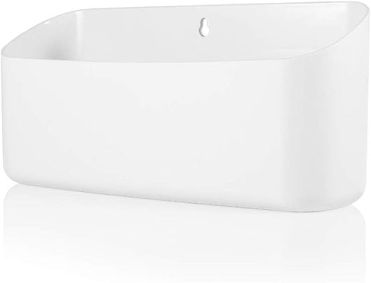 Magnetic Laundry Bin, Space-Saving Trash Container Hanging on Dryer, Washer or Wall Mount (White)