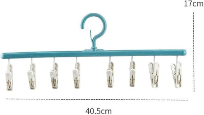gofidin 2 Pack Drying Sock Rack Windproof Clothes Rack Multi Clip Dormitory Hanging Clothes Drying Racks Underwear Socks Holder