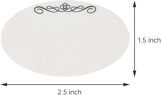 L LIKED 120 Stickers Dissolvable Food Labels for Containers 1 1/2" x 2 1/2" Canning Labels for Jars (Roll of 120) (1 Rolls)