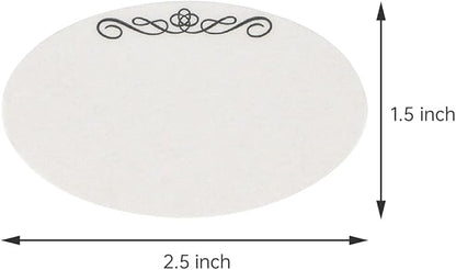 L LIKED 120 Stickers Dissolvable Food Labels for Containers 1 1/2" x 2 1/2" Canning Labels for Jars (Roll of 120) (1 Rolls)