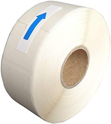 L LIKED Blank White 1 x 2 Inch Dissolvable Labels for Food Rotation Prep roll of 500 (1 Rolls) (Pack of 2)