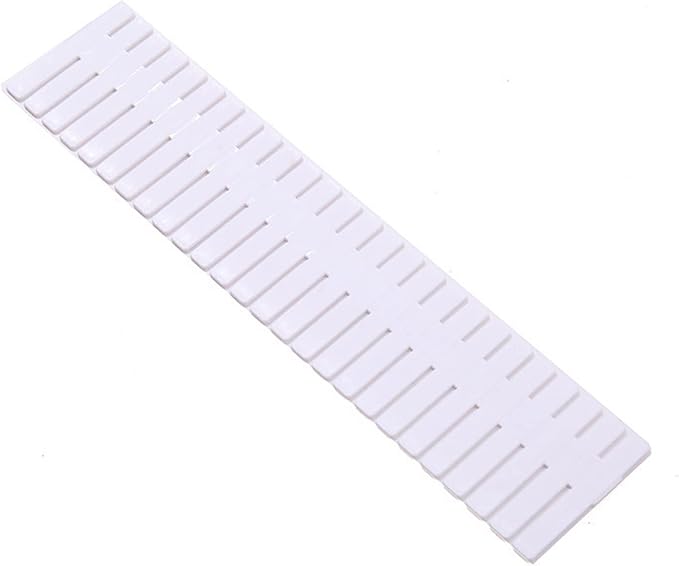 4Pcs Adjustable Drawer Dividers, 14.5in Drawer Divider Plastic Drawer Storage Partition Home Adjustable Clapboard for Bedroom Kitchen Office (Extended Version 47 * 7CM (Pack of 4