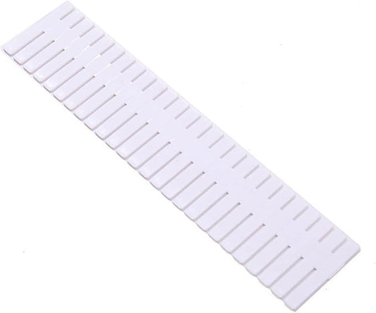 4Pcs Adjustable Drawer Dividers, 14.5in Drawer Divider Plastic Drawer Storage Partition Home Adjustable Clapboard for Bedroom Kitchen Office (Extended Version 47 * 7CM (Pack of 4