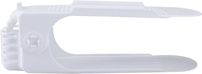 HOMOKUS Shoe Slots Organizer for Closet Organization, 20 Pack Adjustable Shoe Stacker Space Saver,Double Layer Shoe Rack Organizer Holder with 4 Different Height (White)