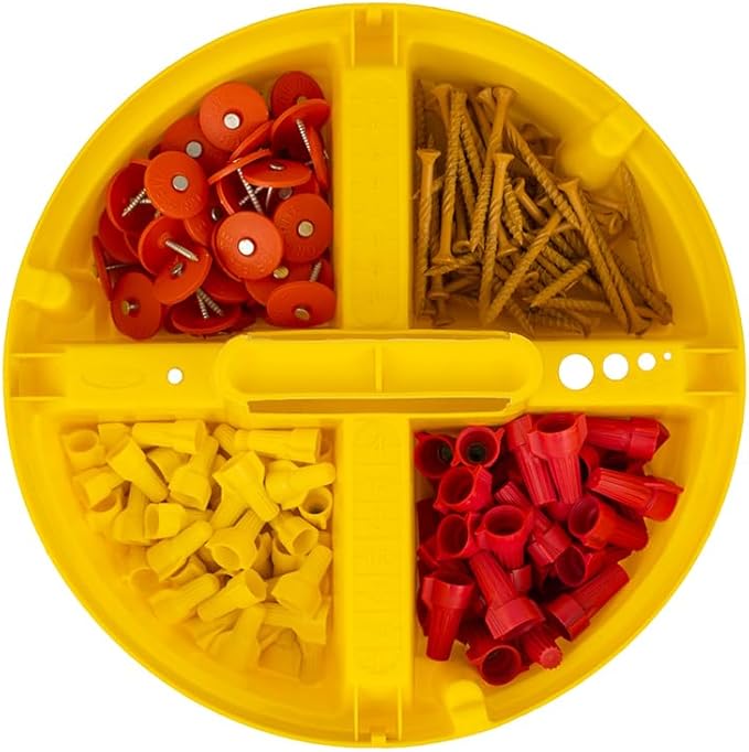 Bucket Boss - Stacker Small Parts Organizer, Bucket Organization (15051), Yellow (Pack of 6)