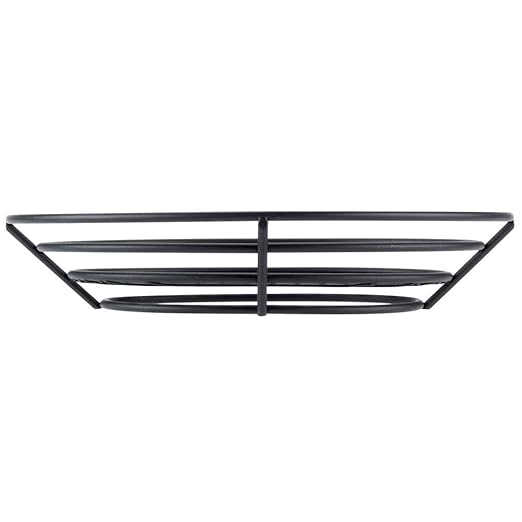 G.E.T. 4-38814 Black Oval Metal Wire Basket Iron Powder Coated Wire Baskets Collection
