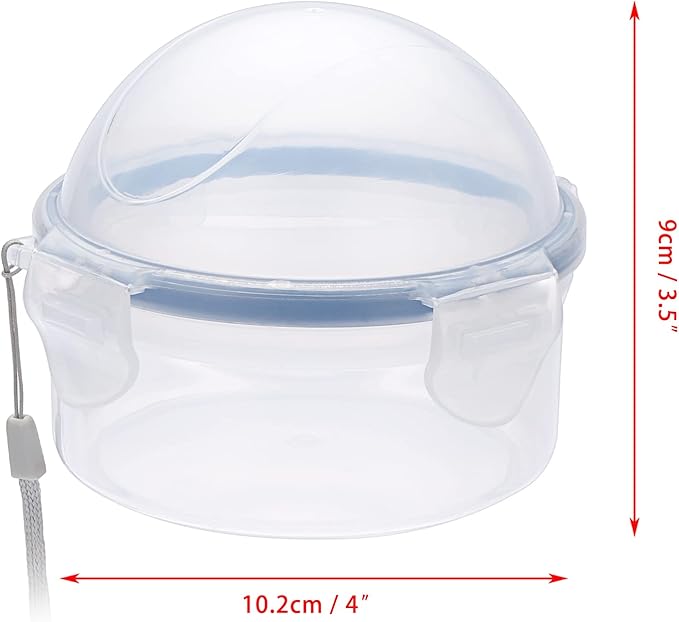 JUXYES Small Fruit and Vegetable Storage Containers With Lid, Plastic Onion Storage Keeper Containers for Fridge, Portable Fruit And Vegetable Savers Storage Containers for Onion Tomato Lemon Apple