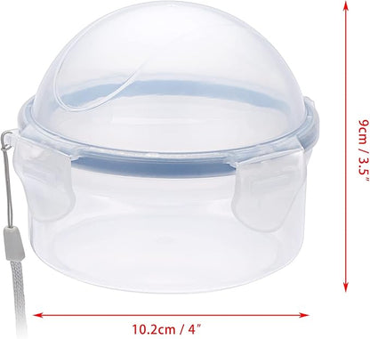 JUXYES Small Fruit and Vegetable Storage Containers With Lid, Plastic Onion Storage Keeper Containers for Fridge, Portable Fruit And Vegetable Savers Storage Containers for Onion Tomato Lemon Apple