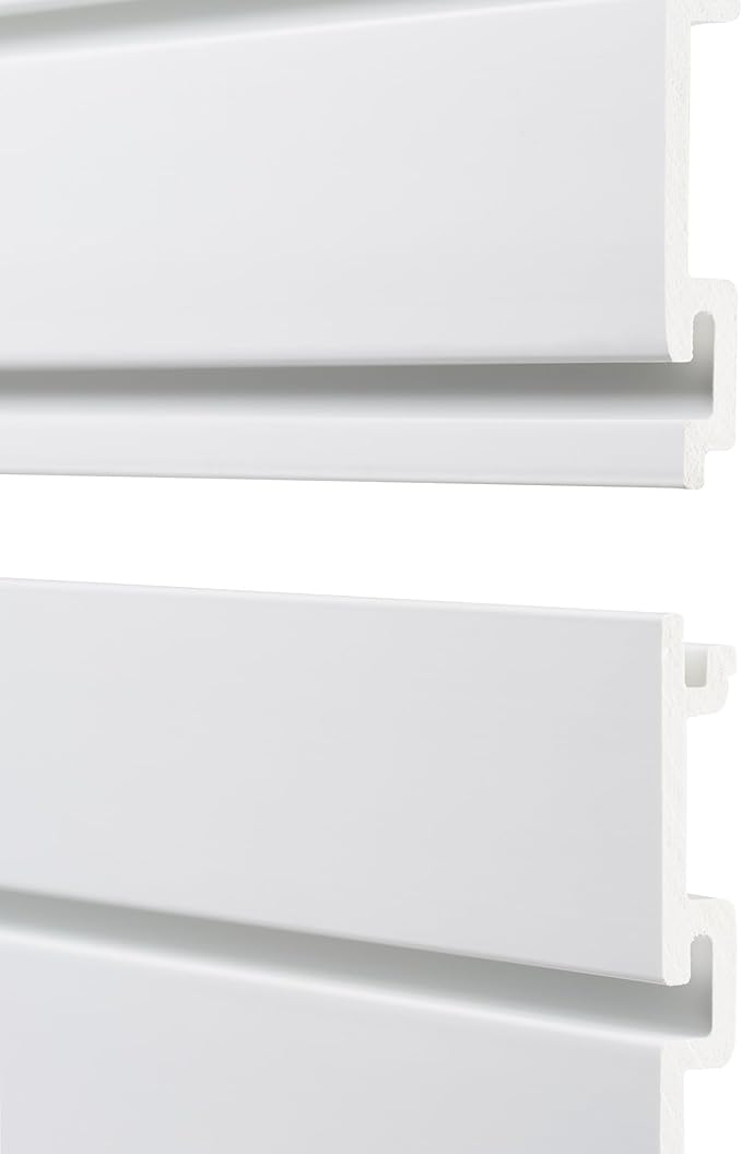 TRINITY 48 Sq Ft Modular Slatwall Panels Kit, Garage Organization and Storage System, Includes 24 Garage Organizer Accessories, 3600 lb Total Capacity, White PVC, Stud Mount Hardware Included