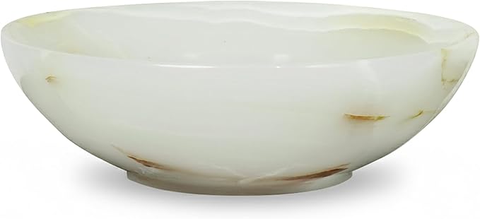 UrbanFocal Marble Ring Jewelry Dish Tray - 5" Inch Trinket Dish for Rings Earrings Necklace, Keys, Watches, Vanity Organizer, Small Essentials Organizers, Onyx White