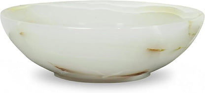UrbanFocal Marble Ring Jewelry Dish Tray - 5" Inch Trinket Dish for Rings Earrings Necklace, Keys, Watches, Vanity Organizer, Small Essentials Organizers, Onyx White