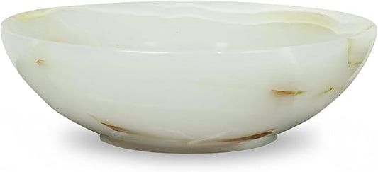 UrbanFocal Marble Ring Jewelry Dish Tray - 5" Inch Trinket Dish for Rings Earrings Necklace, Keys, Watches, Vanity Organizer, Small Essentials Organizers, Onyx White