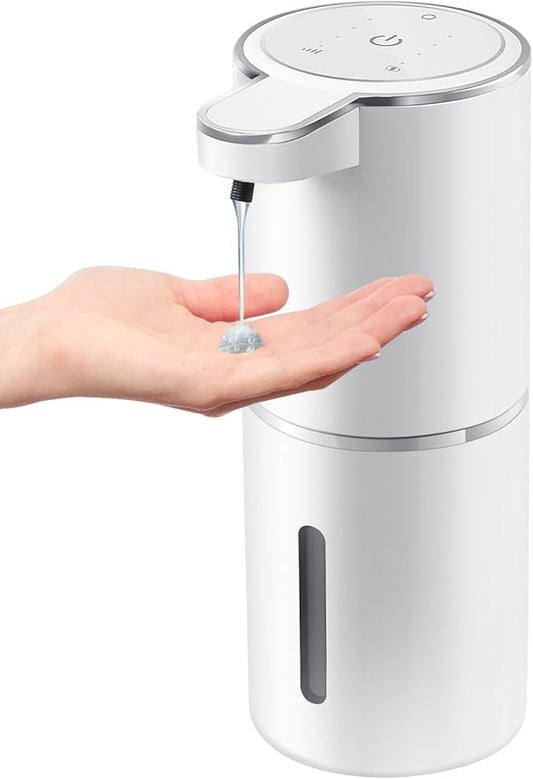 Gotofine Automatic Liquid Soap Dispenser,4-Level Adjustable, Wall Mount,USB Rechargeable,12.8oz/ 380ml,Touchless Hand & Dish Soap Dispenser for Bathroom, Kitchen,Hotel, Restaurant