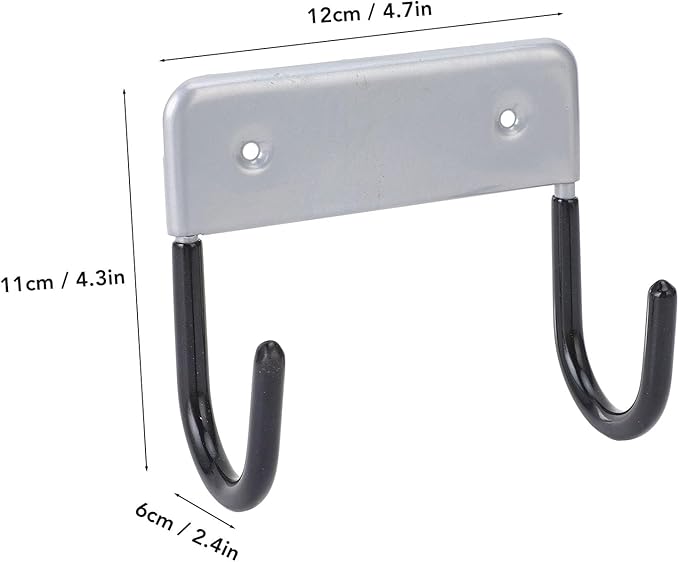 Ironing Board Hanger, Iron Wall Mount Holder for Laundry Rooms,Wall Mounted Iron Board Hook for Laundry Room Organization (Silver Gray)