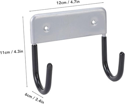 Ironing Board Holder Wall Mount, Iron Metal Ironing Board Hanger, Space Saving Iron Board Hook Wall Mount for Laundry Room Organization and Storage (Silver Gray)