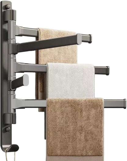 Rotating Towel Rack BSELUTNGY - Durable Space Saving Towel Racks for Bathroom Outdoor for Pool Over The Door Towel Rack Ideal for Balconies Cabinets Kitchens Perfect for Any Decor Style