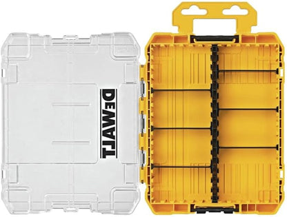DEWALT Tool Box, Tough Case Organizer, Medium, 8-Compartments, for Small Tools and Accessories (DWAN2190)