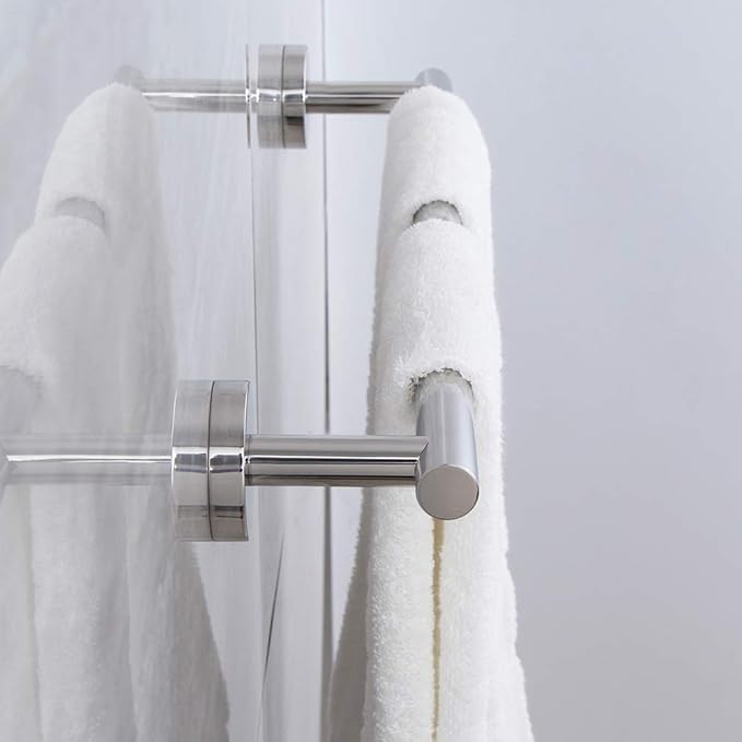 SUS 304 Stainless Steel Towel Bar 18-Inch Towel Rack Wall Mounted Towel Rail Towel Rod for Bathroom Modern Style Polished Finish