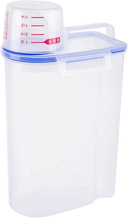 Laundry Powder Storage Container Organizer, 2L Portable Multipurpose Laundry Soap Dispenser for Home, Bathroom, Dorm