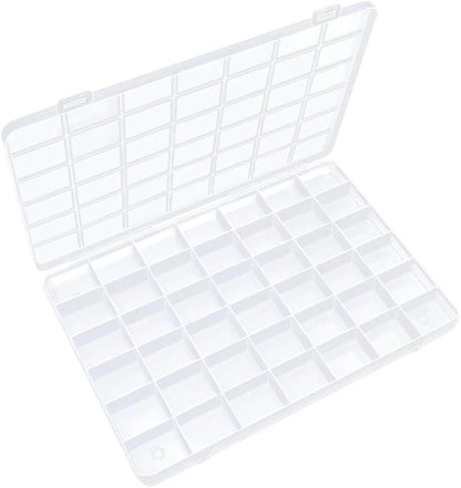 IOOLEEM 42 Grids Plastic Bead Organizer Box, Organizer Container Storage Box, Dividers for bead arts and crafts.