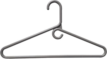 Rethink Your Room Clothes Hangers 60 Pack Plastic - Heavy Duty Space Saving Coat, Velvet Hangers, Pant Hangers for Closet Organization - Durable Non-Slip Warsaw Grey Wardrobe Essentials Bulk Storage