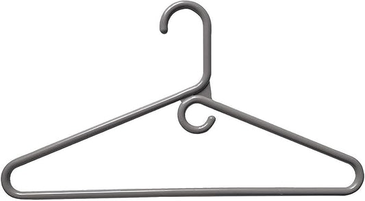 Rethink Your Room Clothes Hangers 10 Pack Plastic - Heavy Duty Space Saving Coat, Velvet Hangers, Pant Hangers for Closet Organization - Durable Non-Slip, Grey Wardrobe Essentials Bulk Storage