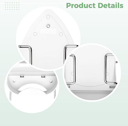 Pbt Ironing Board Wall Mount Holder with Hooks, Heat-Resistant Organizing Solution for Laundry, 12.4 X 15.4 X 5.7 in