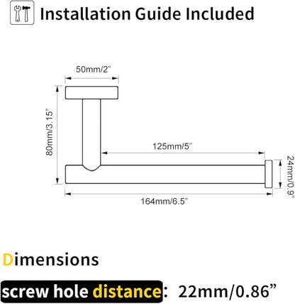 GERZ SUS 304 Stainless Steel Toilet Paper Roll Holder Paper Towel Dispenser Tissue Hanger Wall Mounted Polished Chrome
