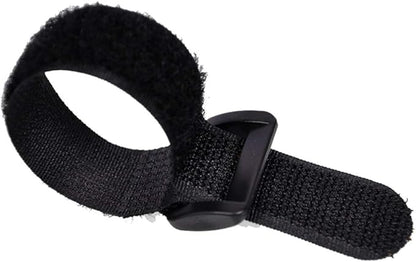 Fastening Nylon Strap with Buckle,10Pack Reusable Self-Adhesive Hook and Loop Cable Securing Straps,Adjustable Cinch Straps for Cords Organized and Tidy(1" x 8")