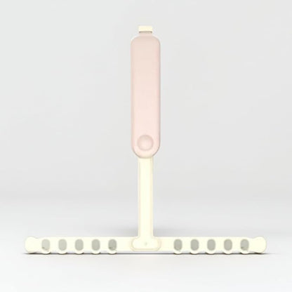 Foldable Clothes Drying Rack for Small Spaces — Portable, Rust-Proof, Easy Fold & Carry — Ideal for Travel, Apartment, Dorm (Pink)