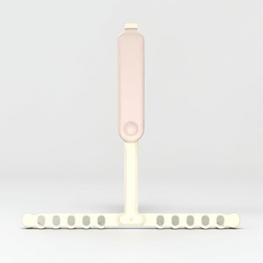 Foldable Clothes Drying Rack for Small Spaces — Portable, Rust-Proof, Easy Fold & Carry — Ideal for Travel, Apartment, Dorm (Pink)