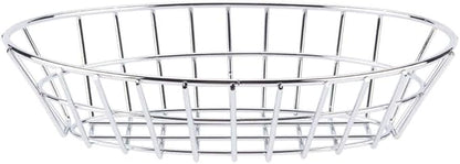 G.E.T. 4-20144 Chrome Oval Metal Wire Basket Metal Wire Baskets Collection