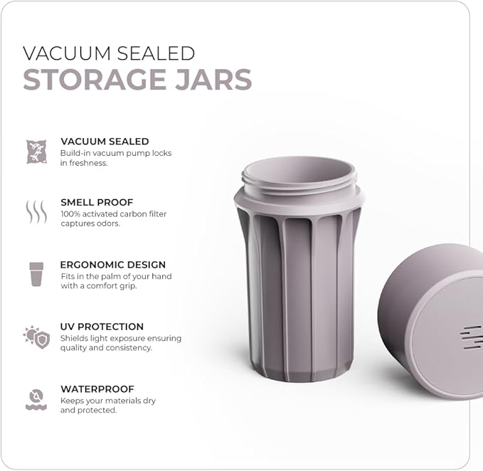Staze Preserve Vacuum Sealed Storage Jars (148ml) | Herb Storage & Food Storage Container with Protection - (COSMIC TRIO)