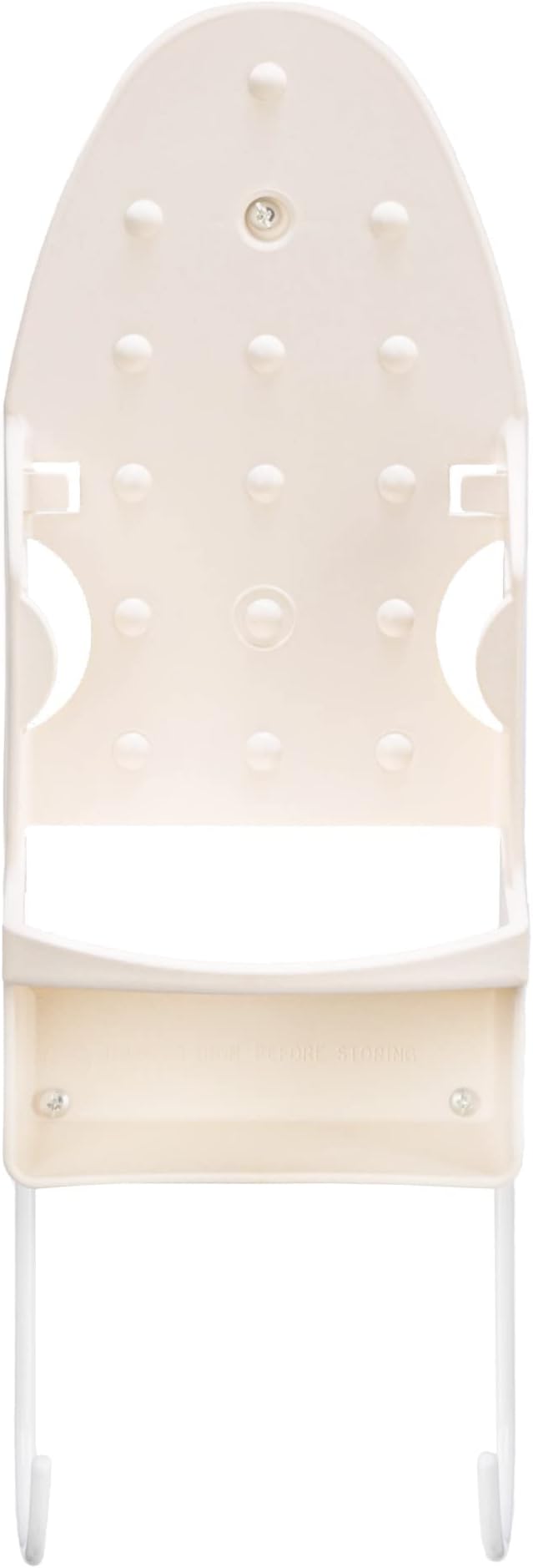 Household Essentials 166-1 Iron Wall Mount with Attached Ironing Board Hooks,White (Pack of 6)
