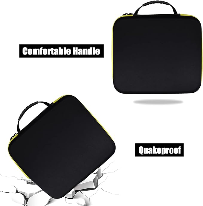 Battery Organizer Case- Hard Storage Box Bag Holder - Holds 106+ Batteries AA AAA C D 9V Tester BT-168 (Batteries are Not Included)