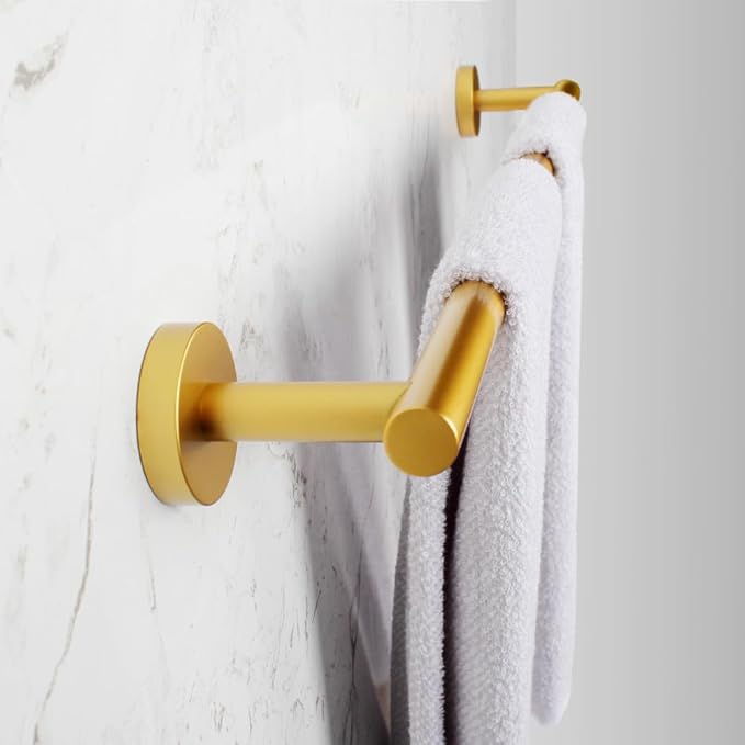 30-Inch Single Towel Bar Gold Towel Holder Bathroom Organizer SUS 304 Stainless Steel Wall Mount