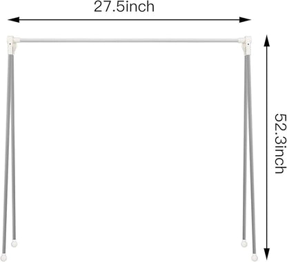Foldable Telescopic Drying Rack, Adjustable Stainless Steel Clothes Hanger, Portable Laundry Rack for Indoor & Travel Use