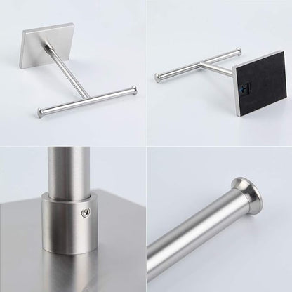 Hand Towel Holder Stand Modern Tree Rack Free Standing for Countertop, SUS 304 Stainless Steel Brushed Finished DZY011-LS