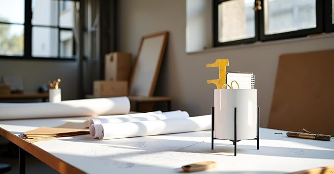 Desk Organizer,Large Capacity Black Pencil Container,Office Supplies Organizer for Students, Home, Workspace
